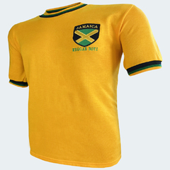 Camisa Retrô Jamaica Amarela "Reggae Boys" + Brinde Exclusivo na internet