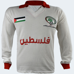 Camisa Palestina branca manga longa estilo Retrô + Brinde Exclusivo