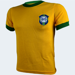 Camisa Brasil Retrô Anos 70 Rei Pelé + Brinde Exclusivo - loja online