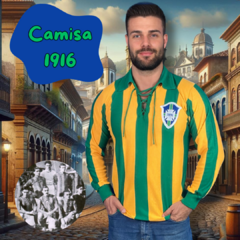 Camisa Brasil Retrô listada 1916 manga longa + Brinde Exclusivo - comprar online