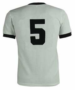 Camisa Alemanha Beckenbauer anos 70 Retrô gola em V + Brinde Exclusivo na internet