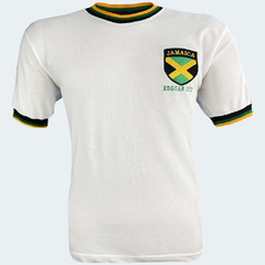 Camisa Retrô Jamaica Branca "Reggae Boys" + Brinde Exclusivo