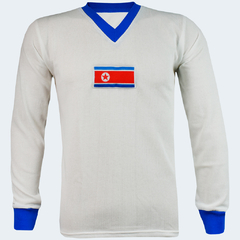 Camisa Retrô Coreia do Norte Branca copa 1966 + Brinde Exclusivo