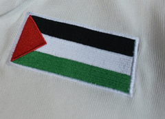 Camisa Palestina branca manga longa estilo Retrô + Brinde Exclusivo - Autêntica Retrô 