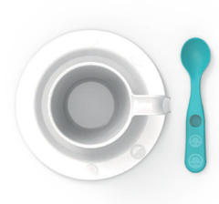 SET CONJUNTO TAZA + PLATO + CUCHARA COLOR en internet