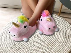 PANTUFLAS UNICORNIO CON LUZ - comprar online