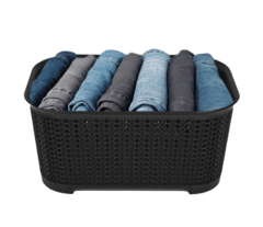 CAJAS ORGANIZADORAS SIMIL RATTAN SIN TAPA 36 X 25 X 17 CM - comprar online