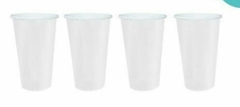 SET DE 10 VASOS ECO 500cc CRISTAL PASTEL - comprar online