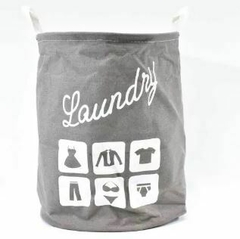 CANASTO PLEGABLE LAUNDRY CON CIERRE SUPERIOR - comprar online