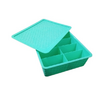 CAJA ORGANIZADORA SIMIL RATTAN CON TAPA CON 10 DIVISIONES (31X24X8CM)