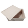 CAJA ORGANIZADORA SIMIL RATTAN CON TAPA 24X31X11 CM