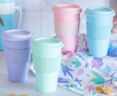 VASO TÉRMICO CON FAJA Y TAPA FULL PASTEL - comprar online