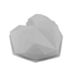 MOLDE DE SILICONA CORAZON 3D GRANDE - comprar online