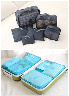 SET DE 6 NECESER PARA VIAJE - tienda online