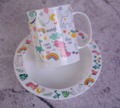 SET TAZA + BOWL INFANTIL