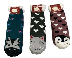 PANTUMEDIAS ADULTO ANIMALITOS CON CORAZONES