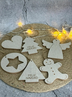 ADORNOS NAVIDEÑO MADERA - comprar online