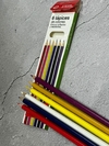 SET C 6 LAPICES DE COLORES LARGOS