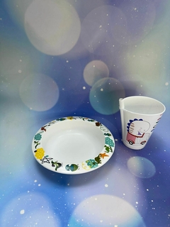 SET VASO CON BOMBILLA + BOWL INFANTIL - comprar online