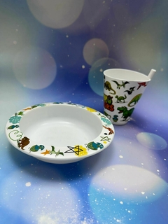 SET VASO CON BOMBILLA + BOWL INFANTIL - comprar online