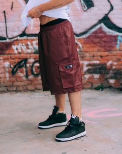 Short Cargo Oversize Viejascul Basic Bordo en internet