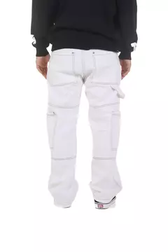 Pantalon Cargo Ancho Core White BRZ en internet