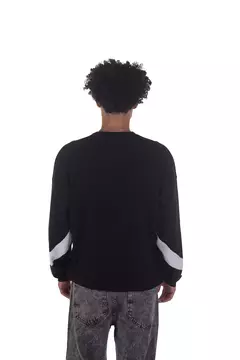 Sweater Oversize Stars Gris Negro en internet
