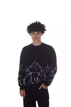 Sweater Oversize Lightings Negro - comprar online