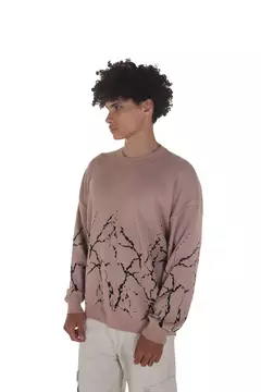 Sweater Oversize Lightings Beige - comprar online