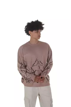 Sweater Oversize Lightings Beige en internet