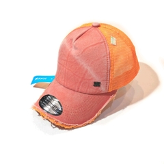 Gorra Trucker Prelavada Naranja