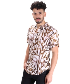 Camisa de fibrana LFR estampada spigues - SamoaShop