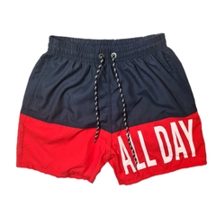 Short de Baño Combinado Allday Rojo Marino Solo M