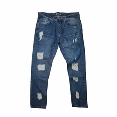 Jean Mom Five Azul