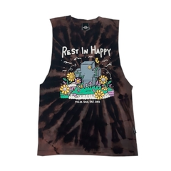 Remera Sin Mangas ViejaScul Rest In Happy Batik