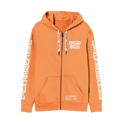 Hoodie con Cierre Oversize ViejaScul Hash Naranja