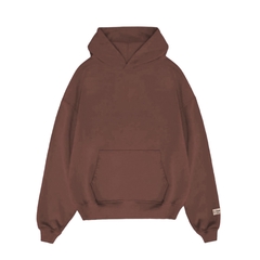 Hoodie Oversize Cross Clothing Clean Croped Marron - solo XL