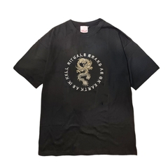 Remera Oversize Rituals Section Washed Golden Dragon - comprar online