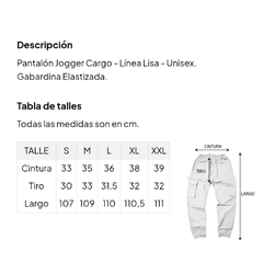 Jogger Cargo de Gabardina Viejascul DARK Basic Beige en internet