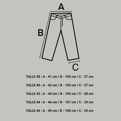 Pantalon Cargo Ancho Straight Core White con Costuras BRZ - comprar online