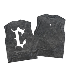 Remera Sin Mangas Cross Clothing Gothic Wash