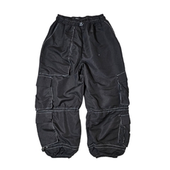 Pantalon Cargo de Microfibra Doble Bass Costuras Blancas