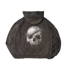 Hoodie Boxyfit Washed Rituals Skull - comprar online