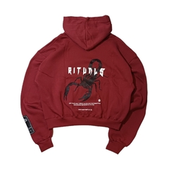 Hoodie Boxyfit Rituals Escorpión Bordo - comprar online