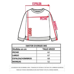 Sweater Oversize Flames Negro en internet