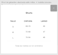 Short Cargo Cross Clothing Negro - comprar online