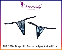 ART. 2010: Tanga de Lycra Hilo Dental Animal Print - comprar online