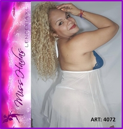 ART. 4072: Camisolin de Microtul Plumeti con Puntilla corte Marilyn