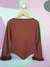 Blusa Chocolate Plumas - comprar online