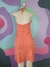 Vestido Listras Coral - comprar online